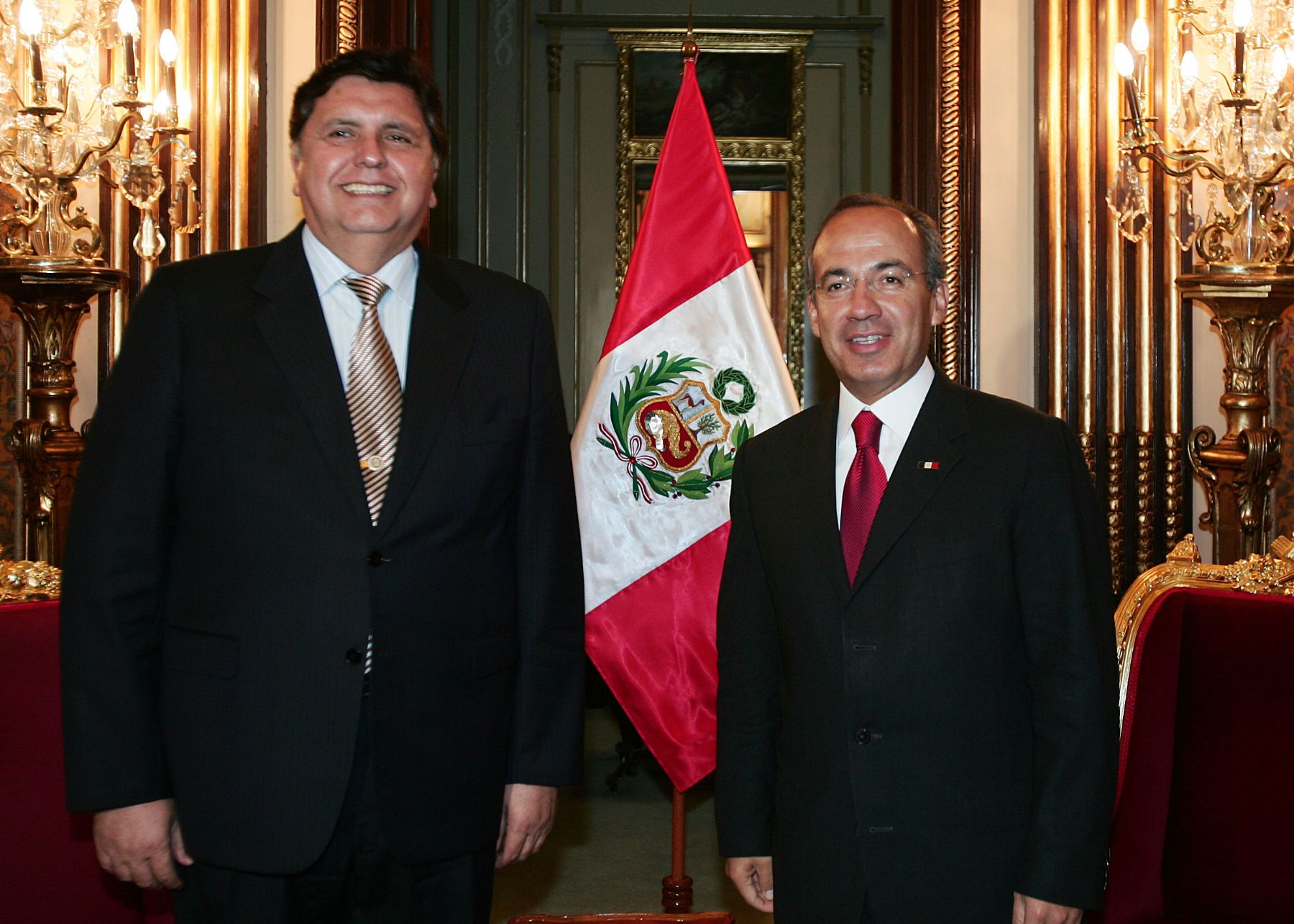 Alan Garcia und Felipe Calderon