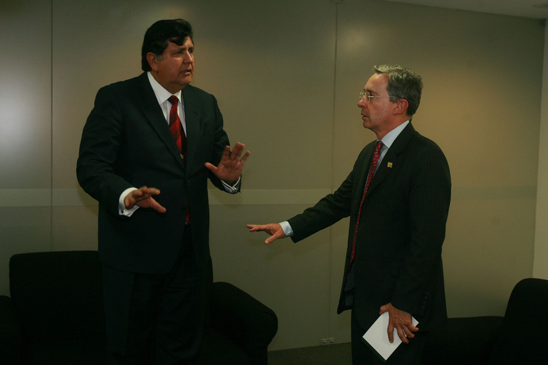 Alan Garcia und Alvaro Uribe